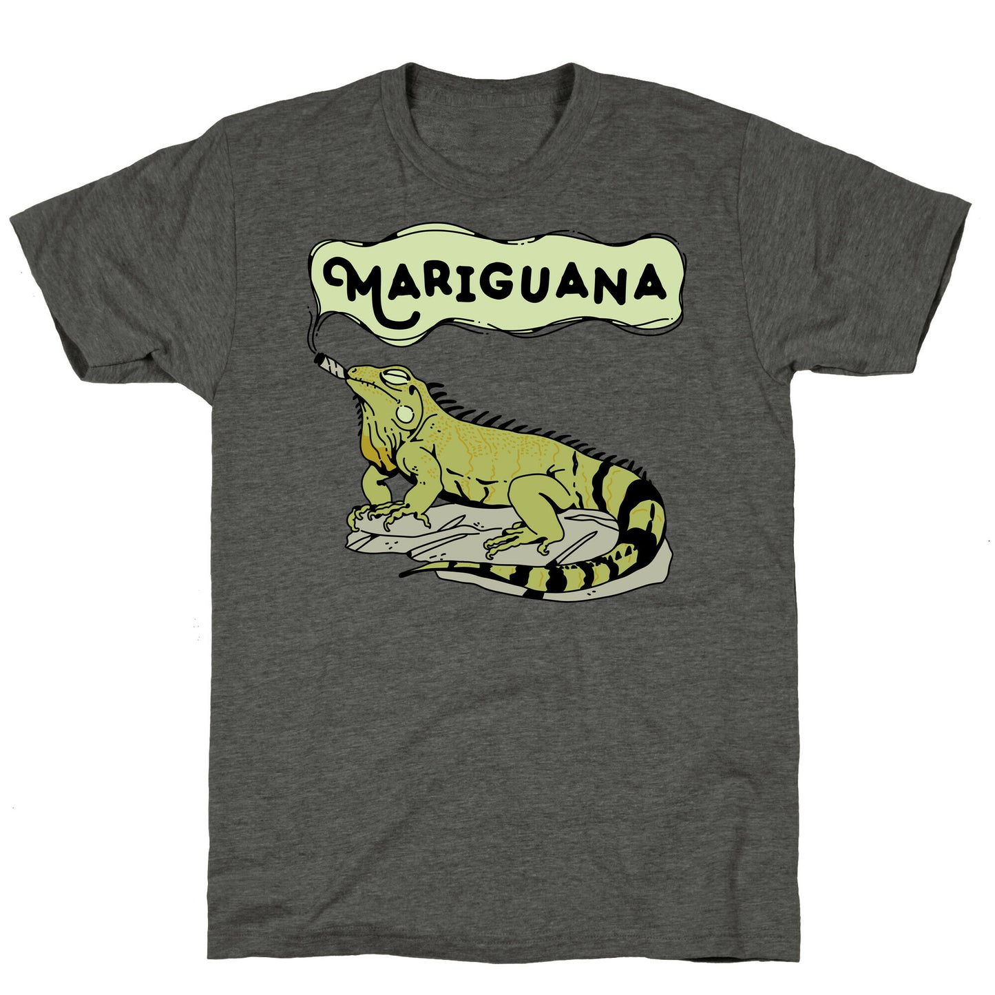 Mariguana Marijuana Iguana Unisex Triblend Tee