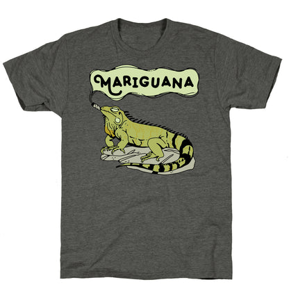 Mariguana Marijuana Iguana Unisex Triblend Tee