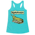 Mariguana Marijuana Iguana Racerback Tank