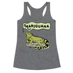 Mariguana Marijuana Iguana Racerback Tank