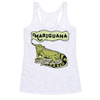 Mariguana Marijuana Iguana Racerback Tank