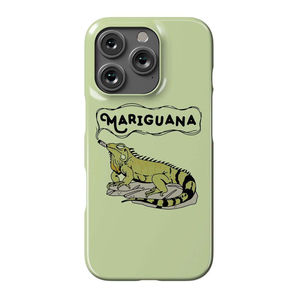Mariguana Marijuana Iguana Phone Case