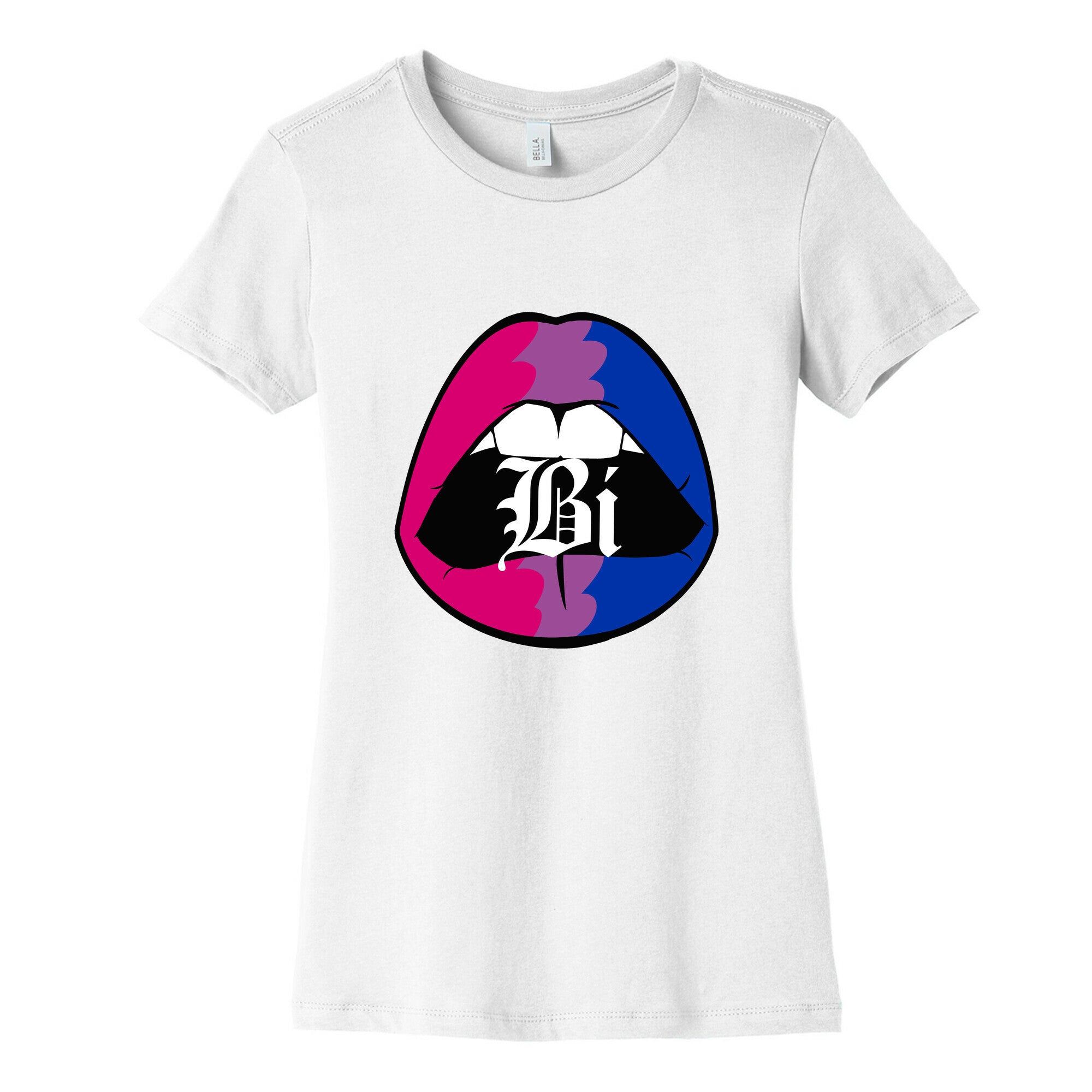 Bi Pride Lips  Women's Cotton Tee