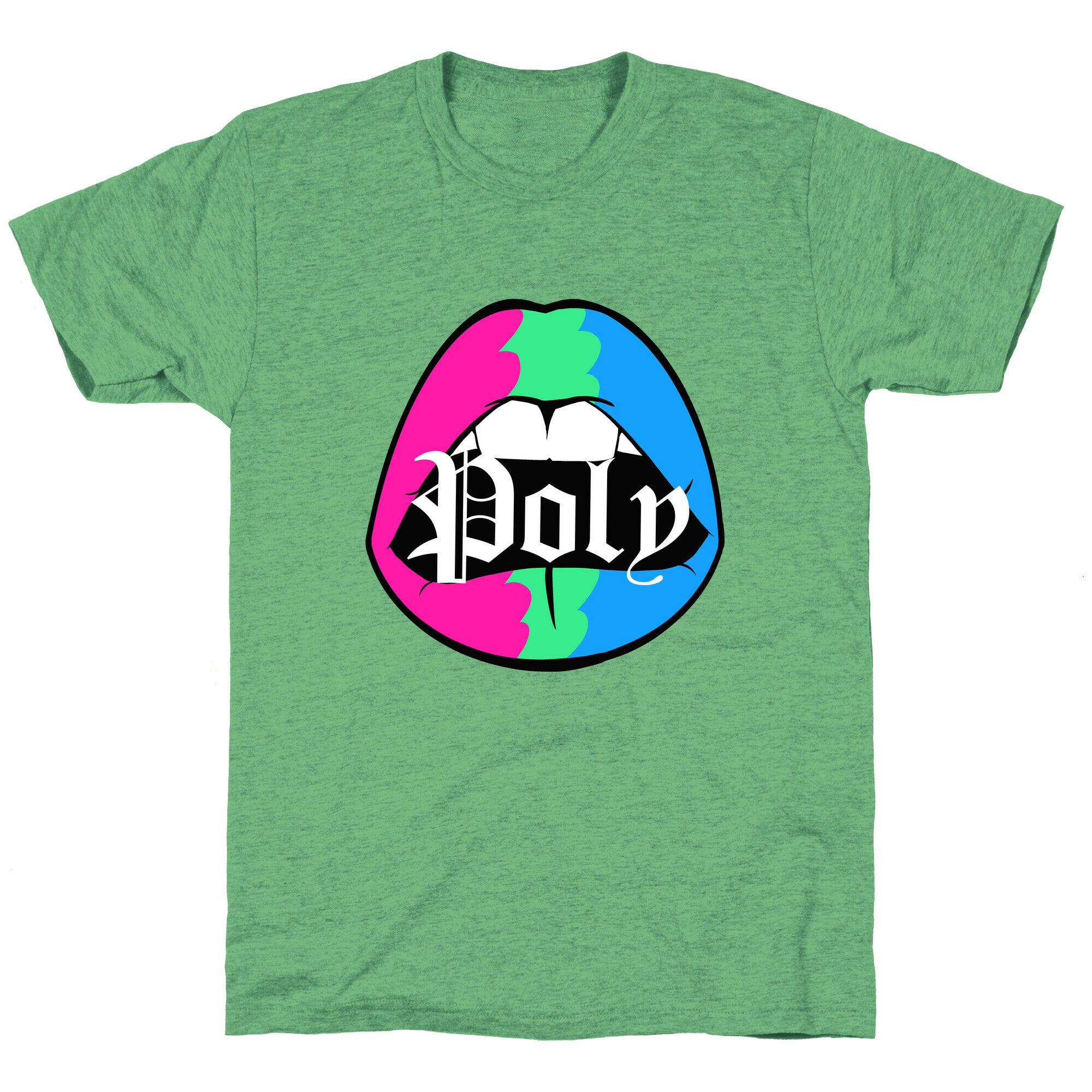 Poly Pride Lips Unisex Triblend Tee