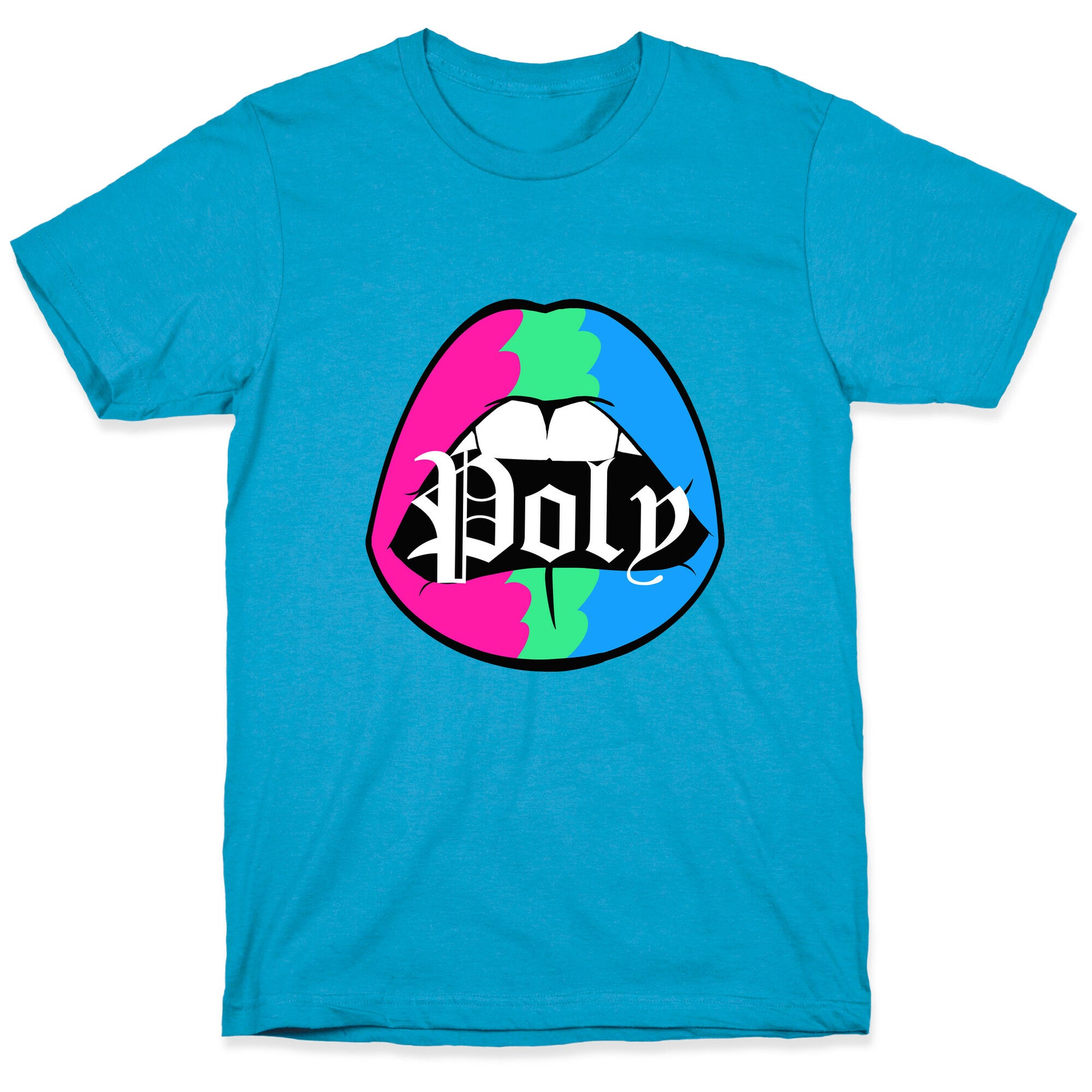Poly Pride Lips Unisex Triblend Tee