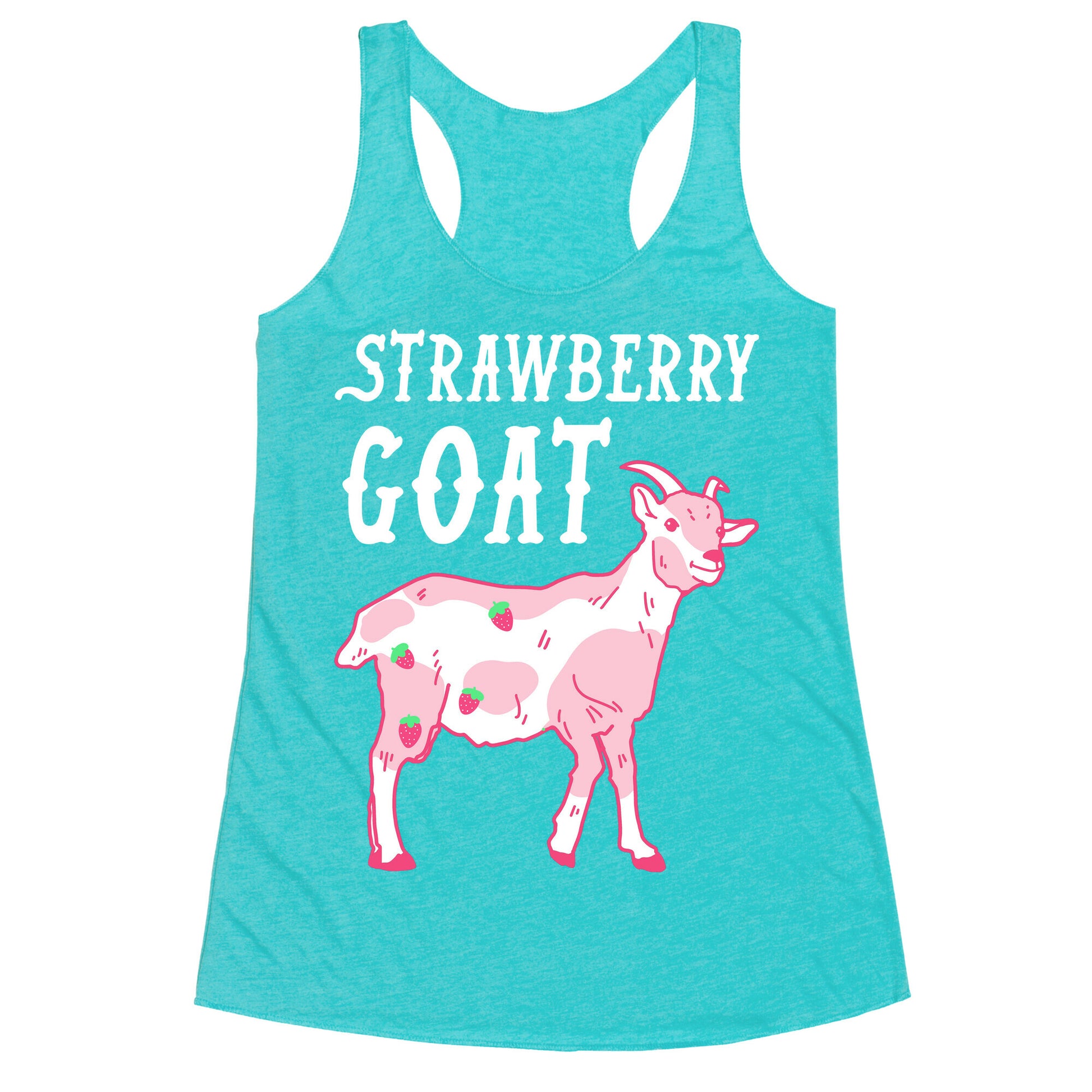 Strawberry Goat Racerback Tank
