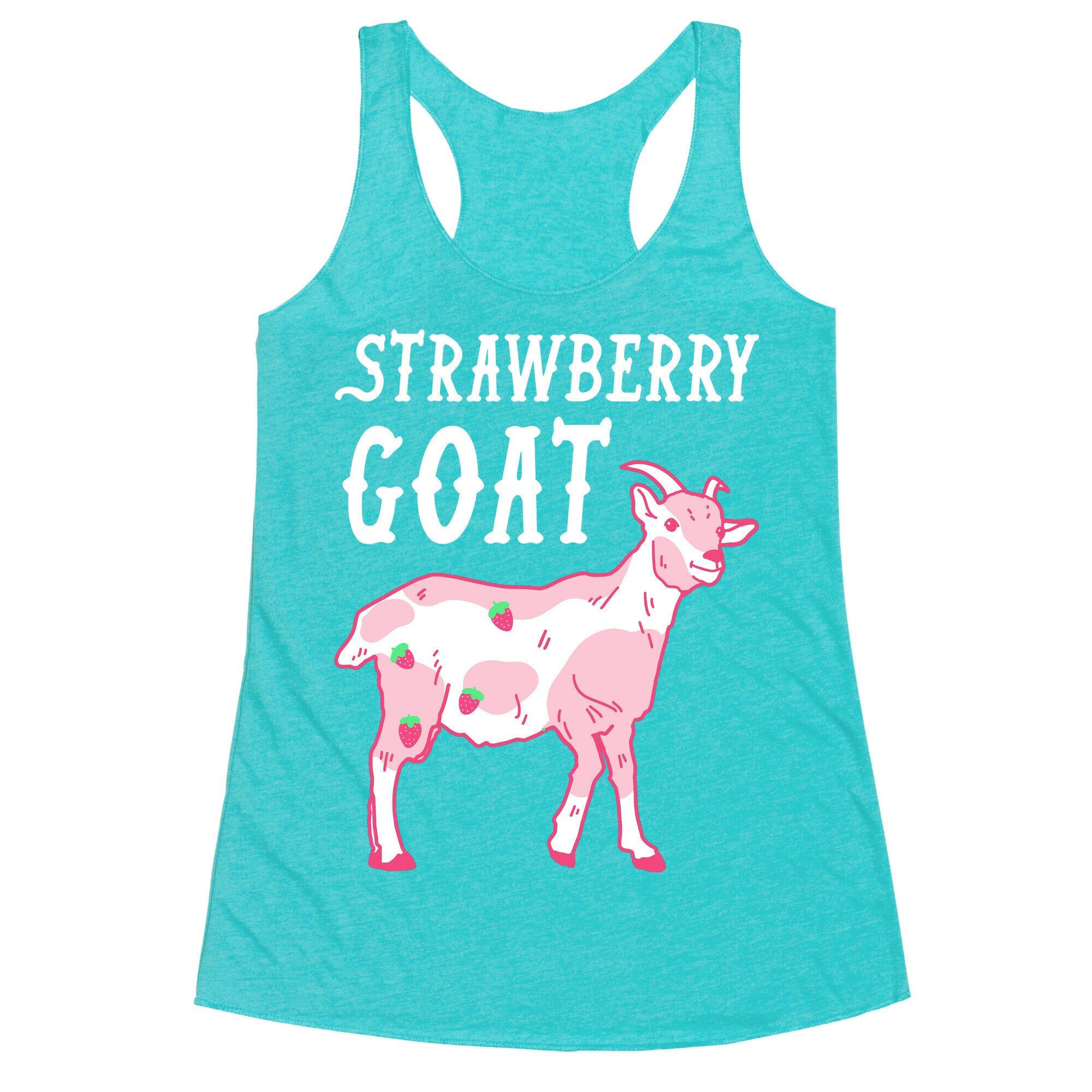 Strawberry Goat Racerback Tank
