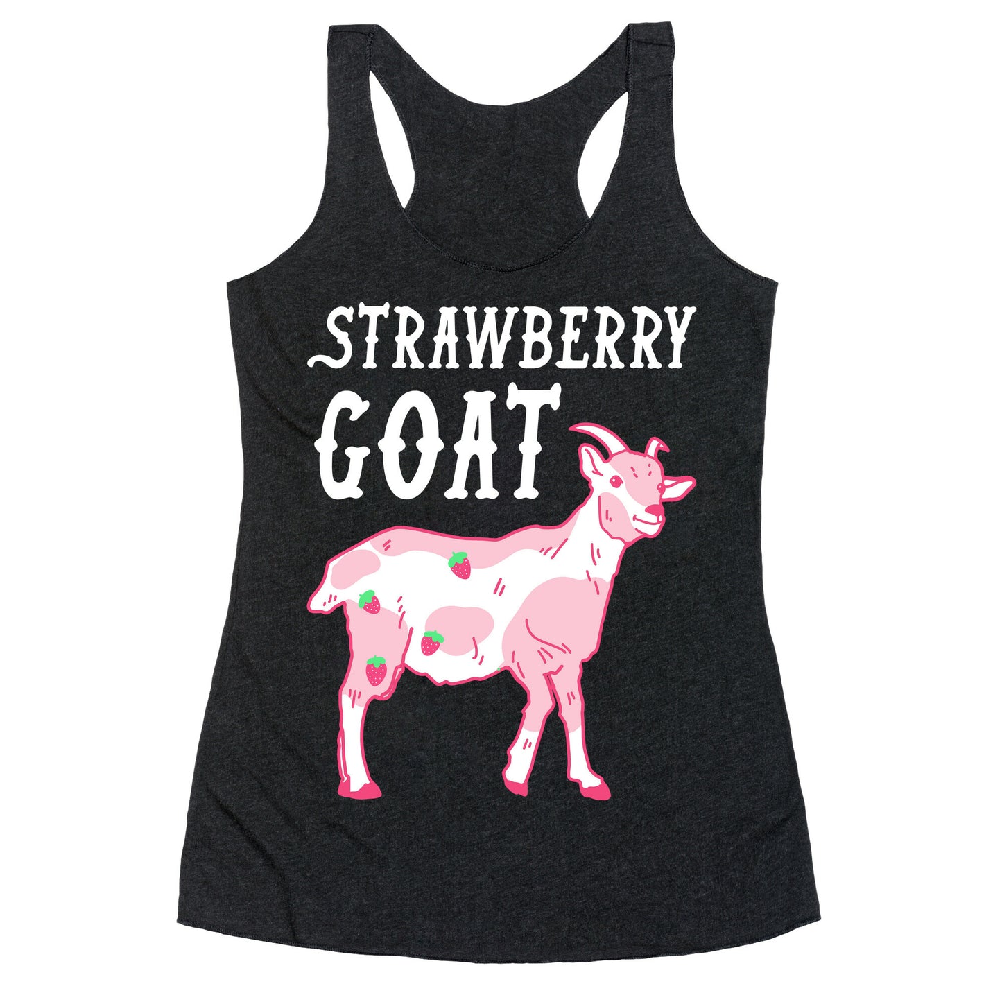 Strawberry Goat Racerback Tank