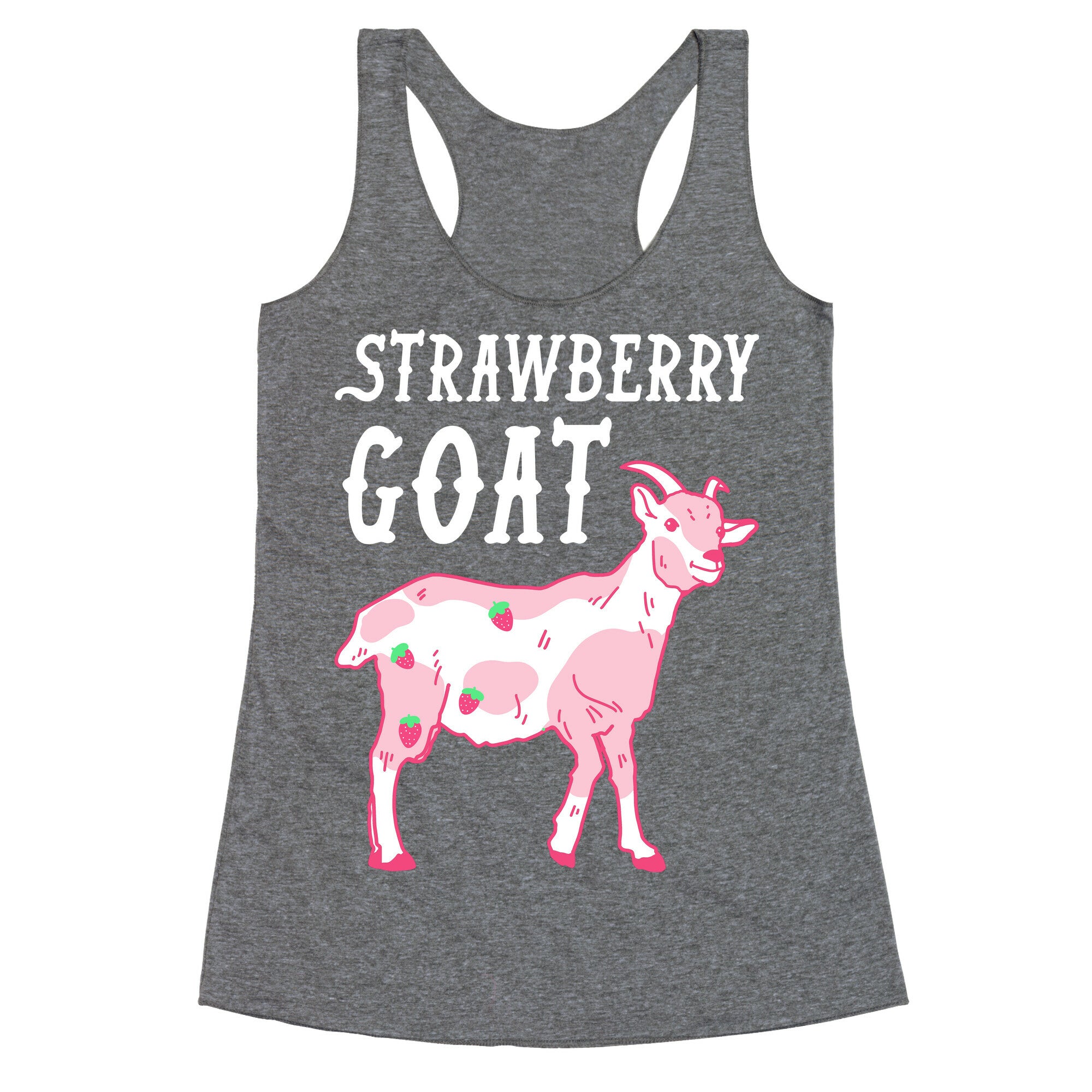Strawberry Goat Racerback Tank
