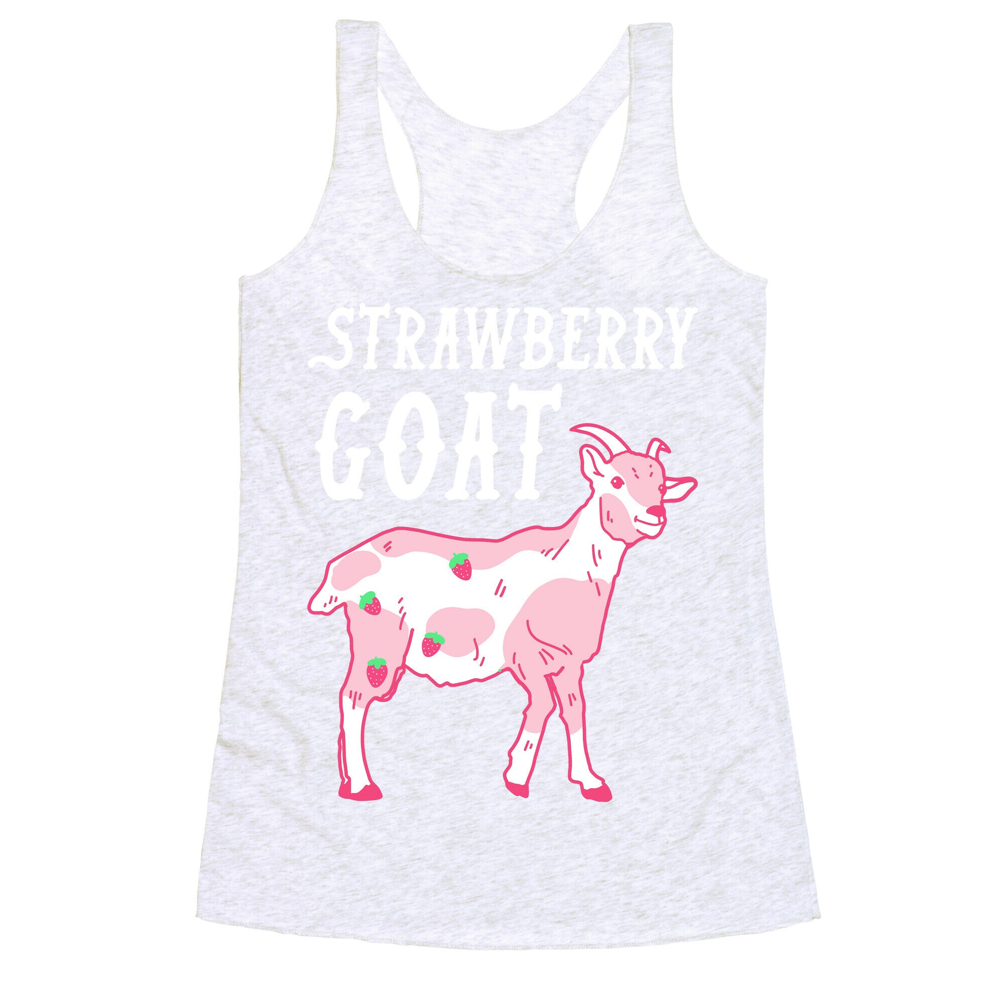 Strawberry Goat Racerback Tank