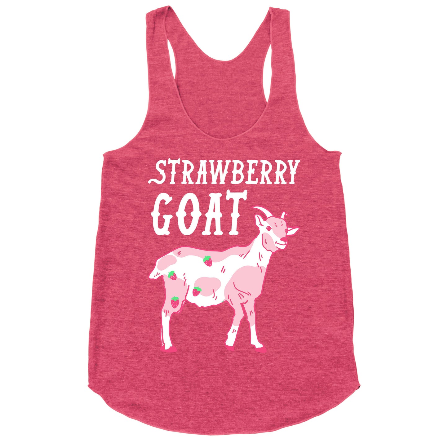 Strawberry Goat Racerback Tank