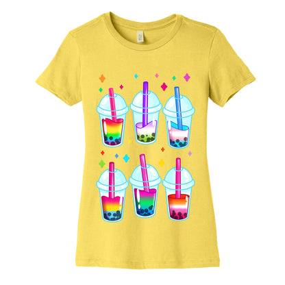 Pride Bubble Tea Women's Cotton Tee