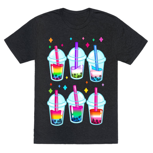 Pride Bubble Tea Unisex Triblend Tee