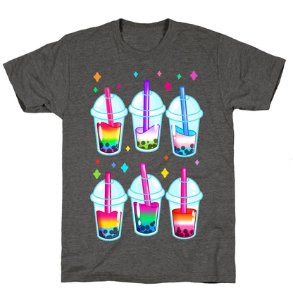 Pride Bubble Tea Unisex Triblend Tee