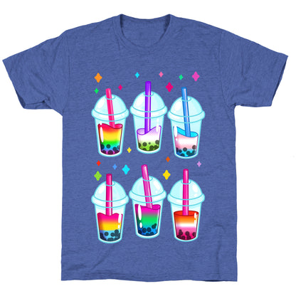 Pride Bubble Tea Unisex Triblend Tee