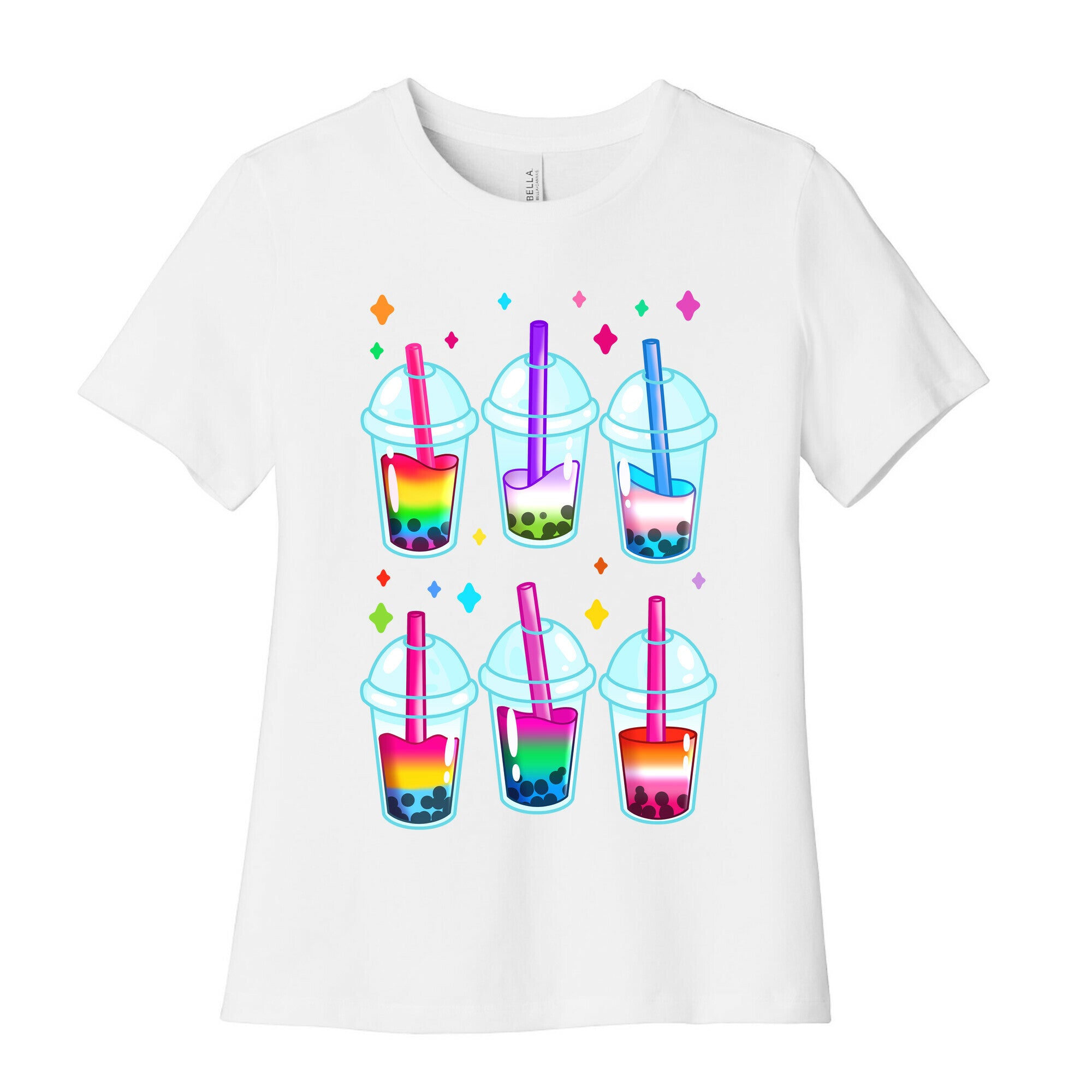 Pride Bubble Tea Women's Cotton Tee