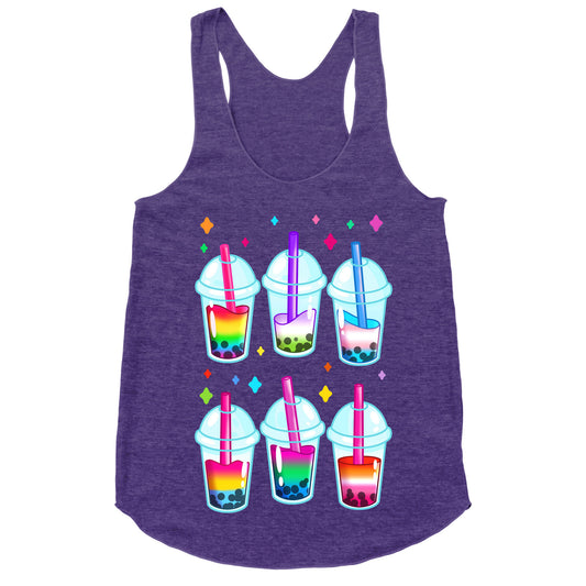 Pride Bubble Tea Racerback Tank