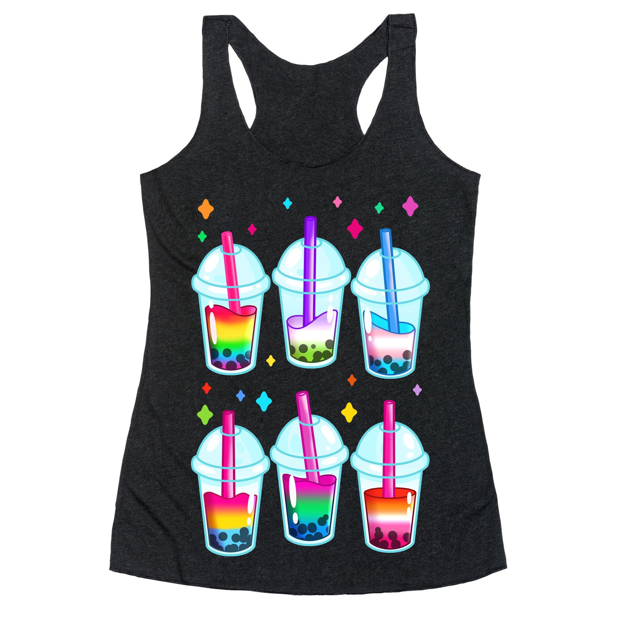 Pride Bubble Tea Racerback Tank