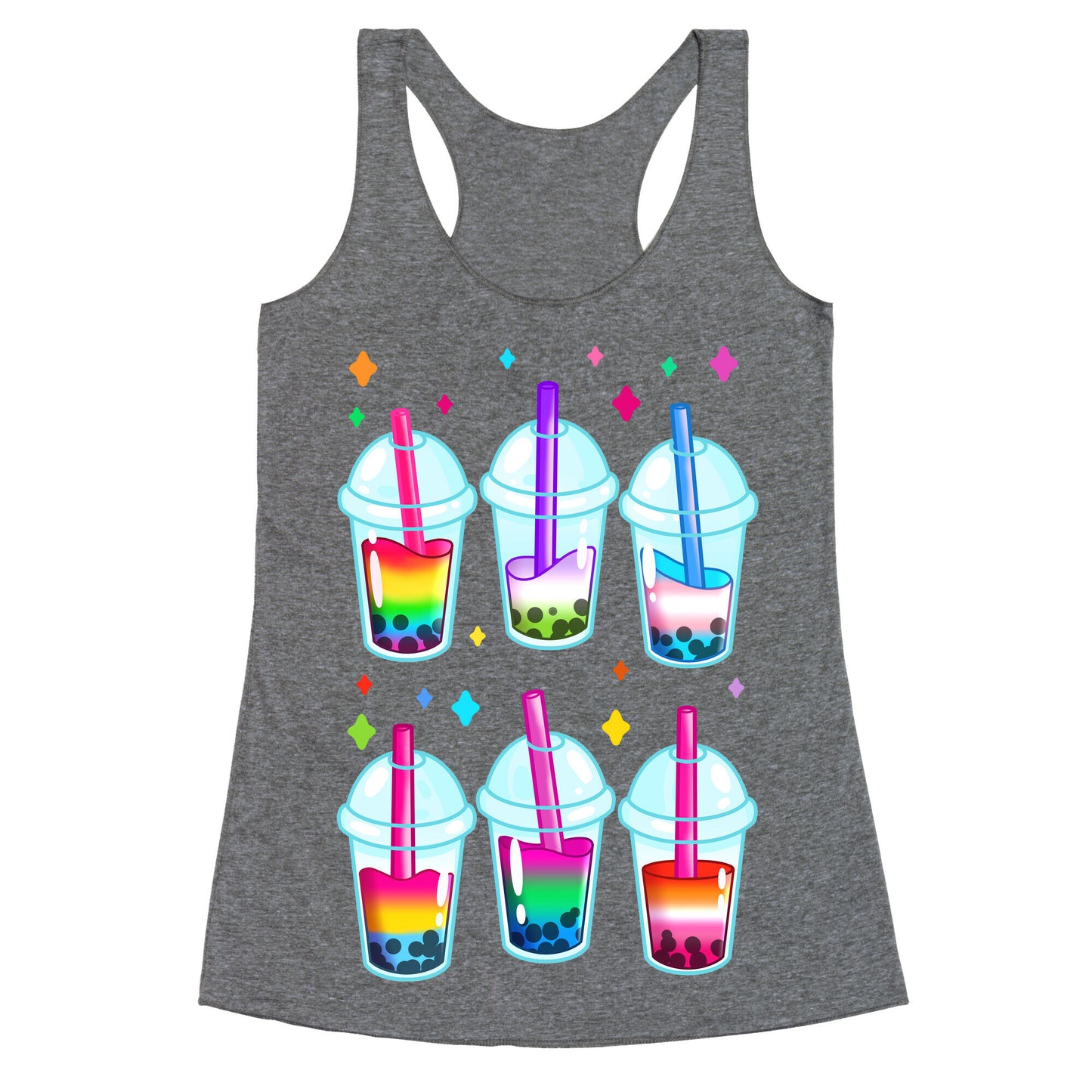 Pride Bubble Tea Racerback Tank