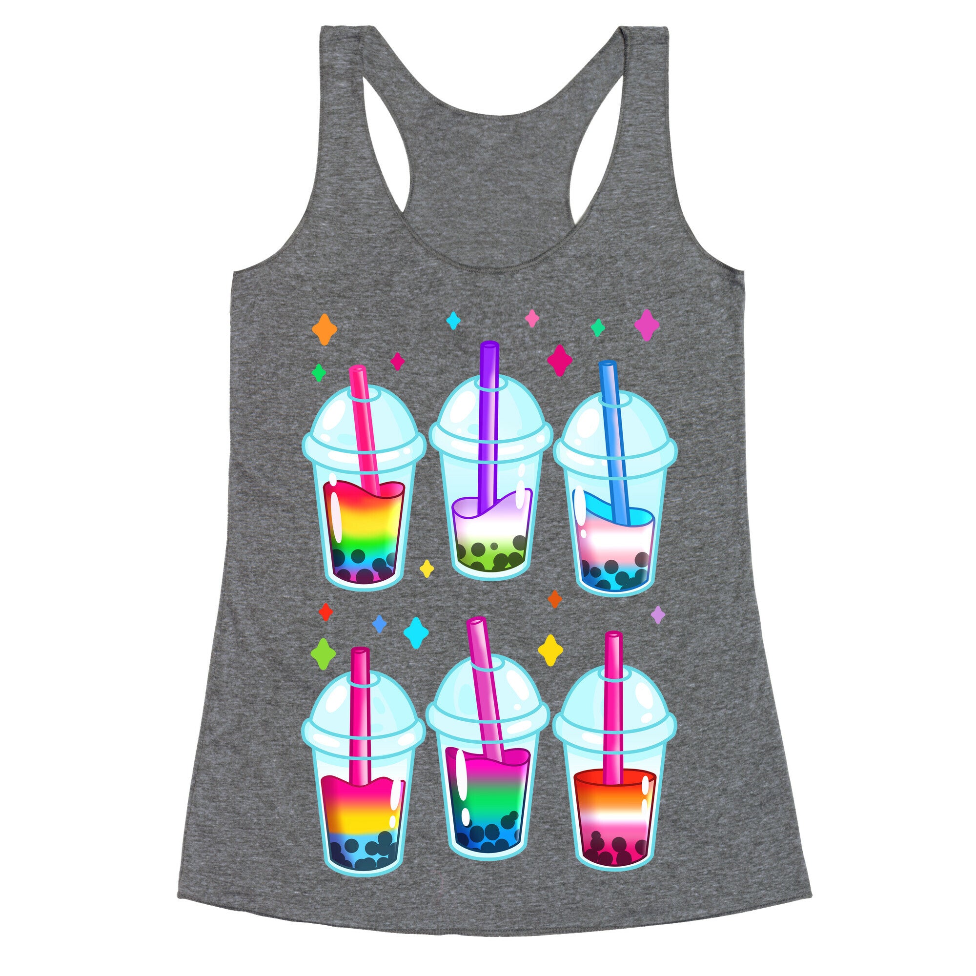Pride Bubble Tea Racerback Tank