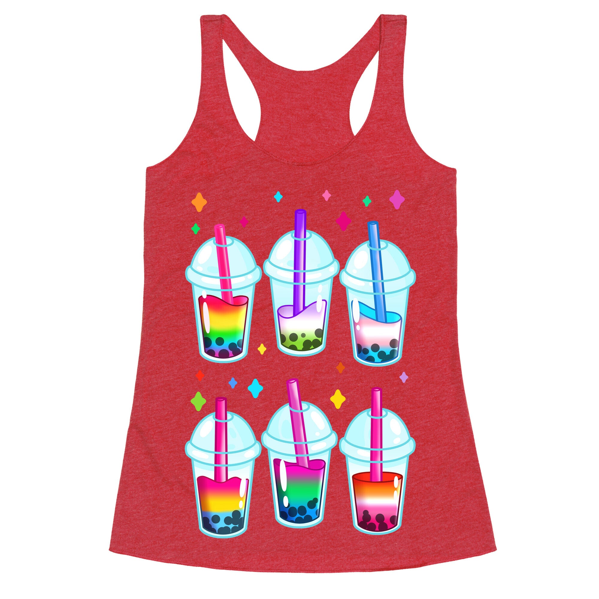Pride Bubble Tea Racerback Tank