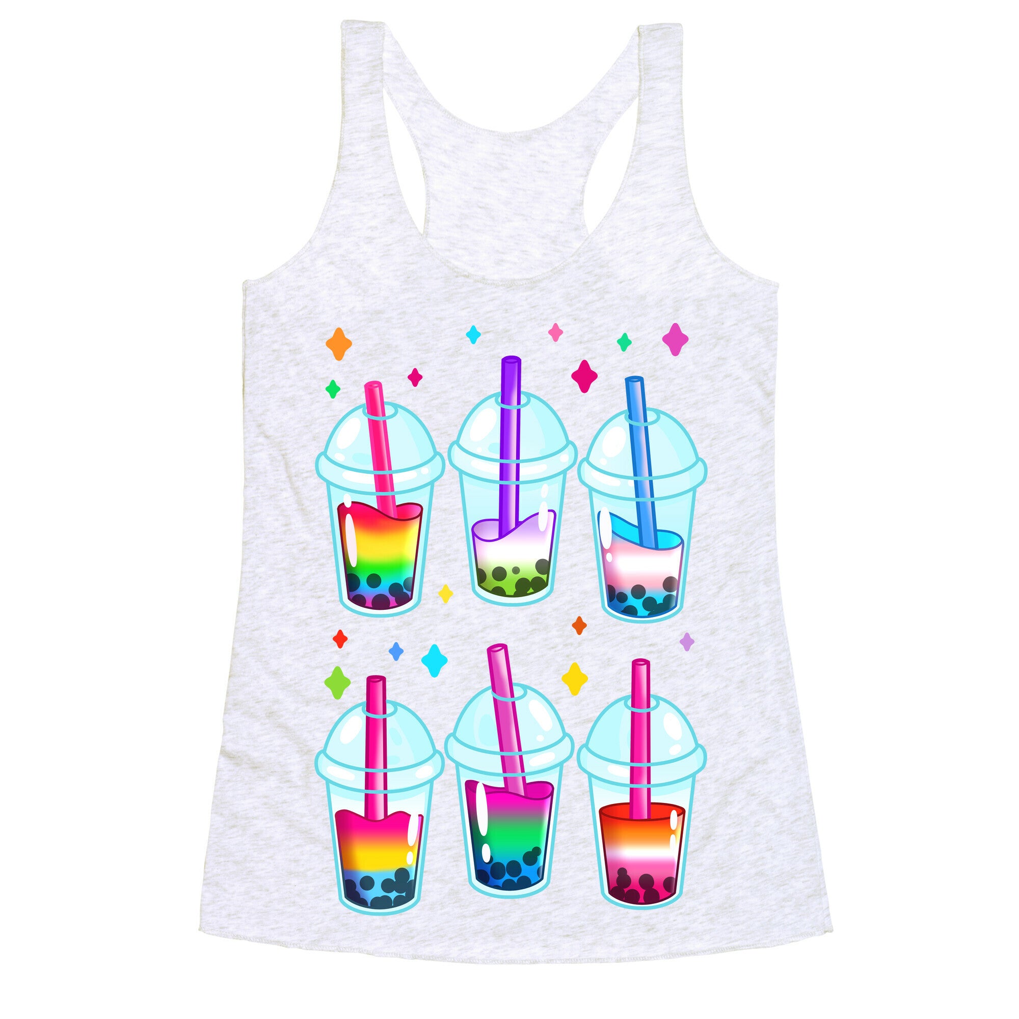 Pride Bubble Tea Racerback Tank