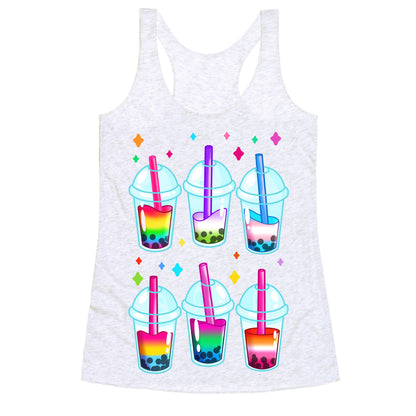 Pride Bubble Tea Racerback Tank