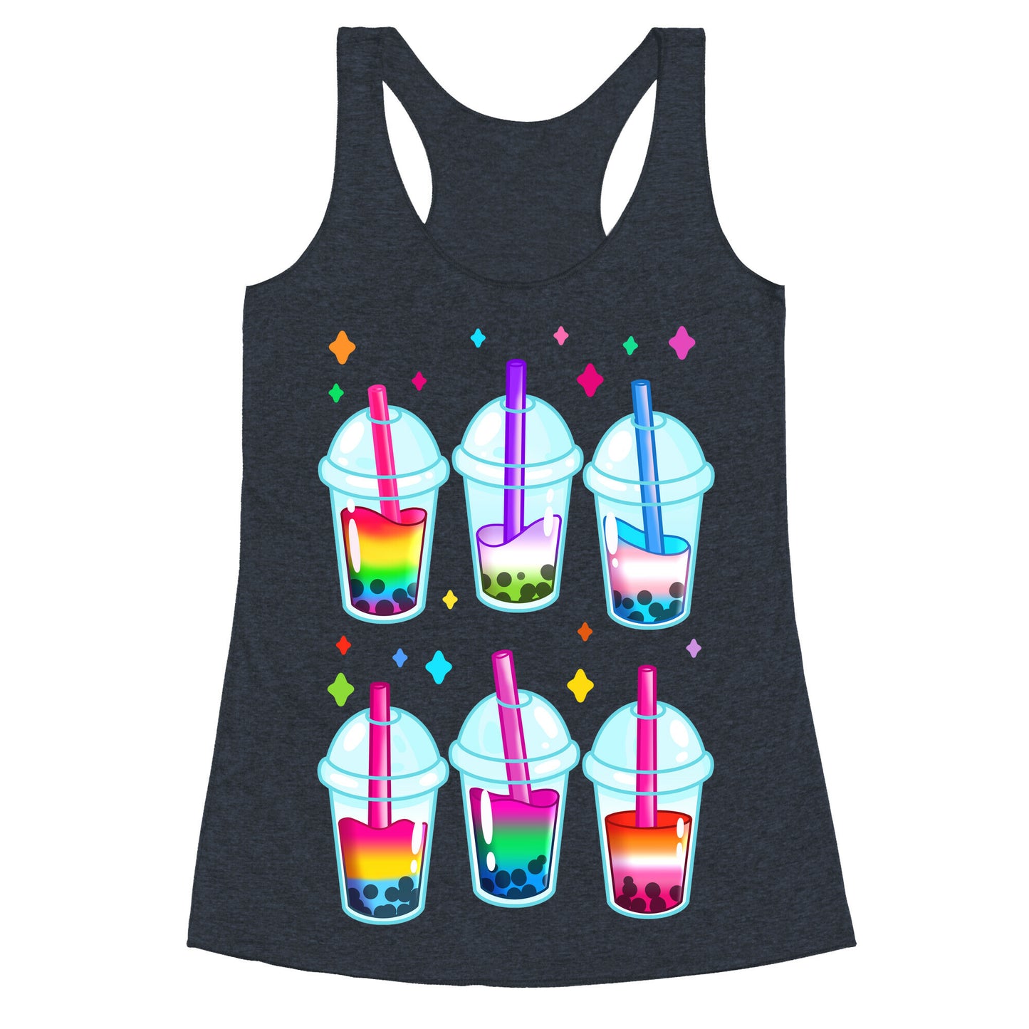 Pride Bubble Tea Racerback Tank