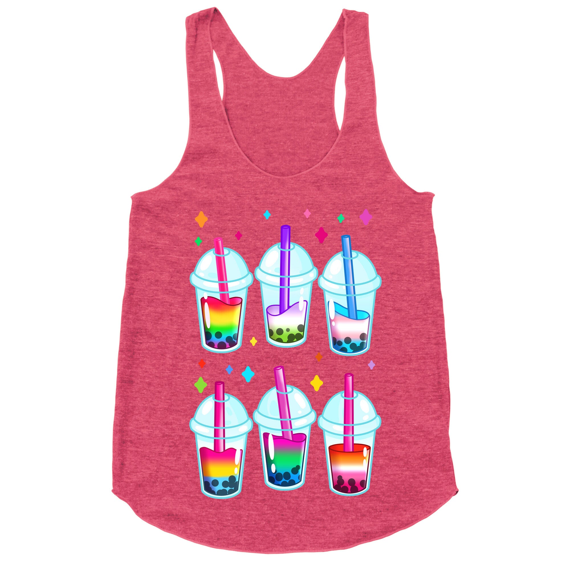 Pride Bubble Tea Racerback Tank