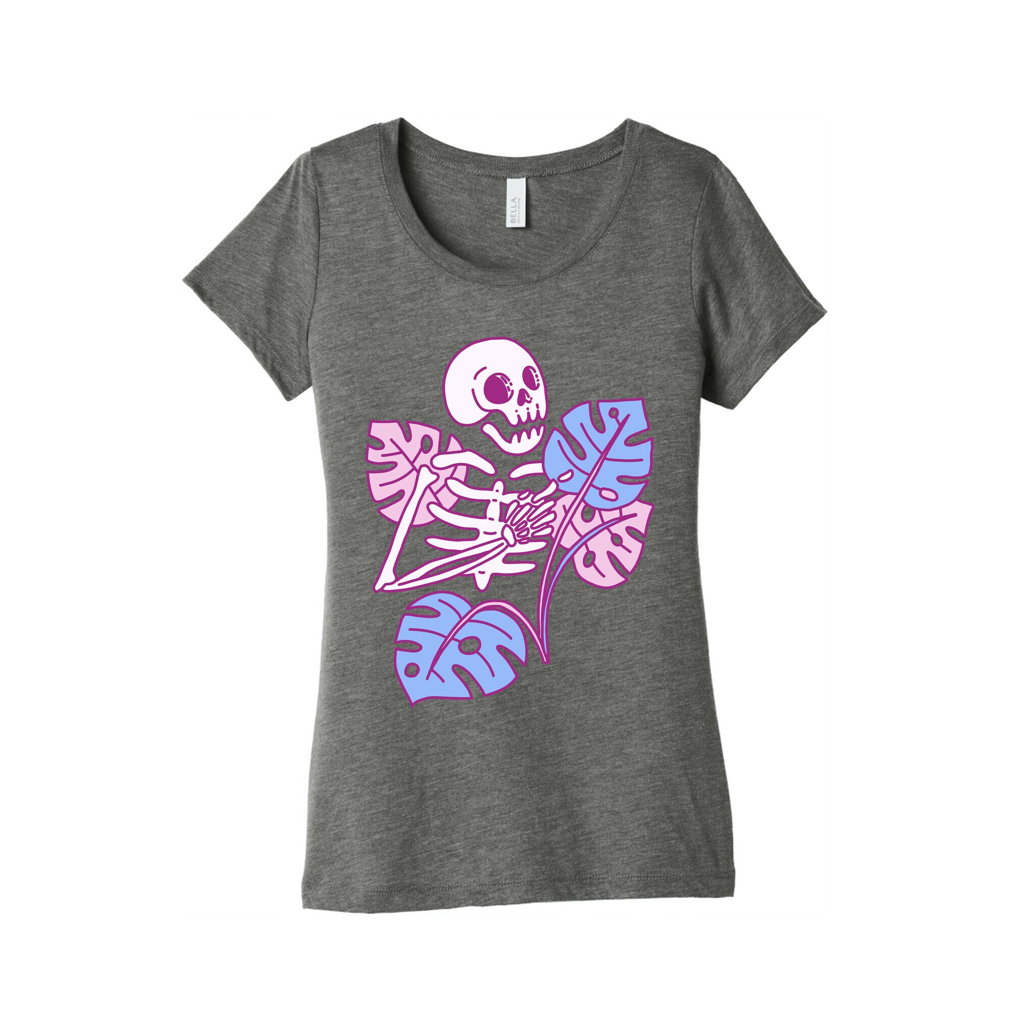 Monstera Skeleton Women's Triblend Tee