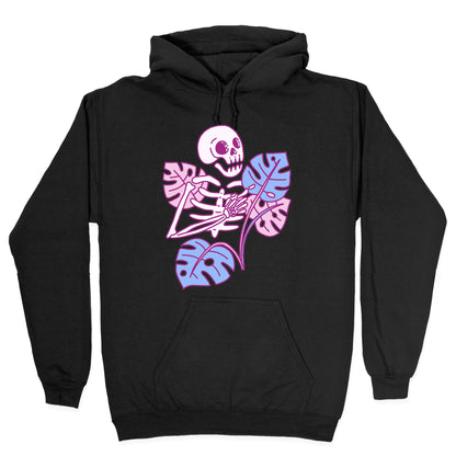 Monstera Skeleton Hoodie