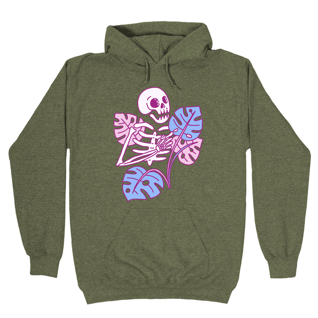 Monstera Skeleton Hoodie