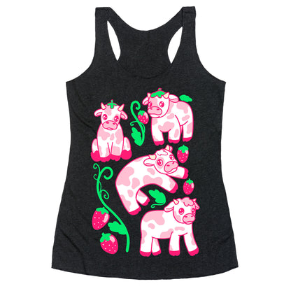 Strawberry Cows Racerback Tank