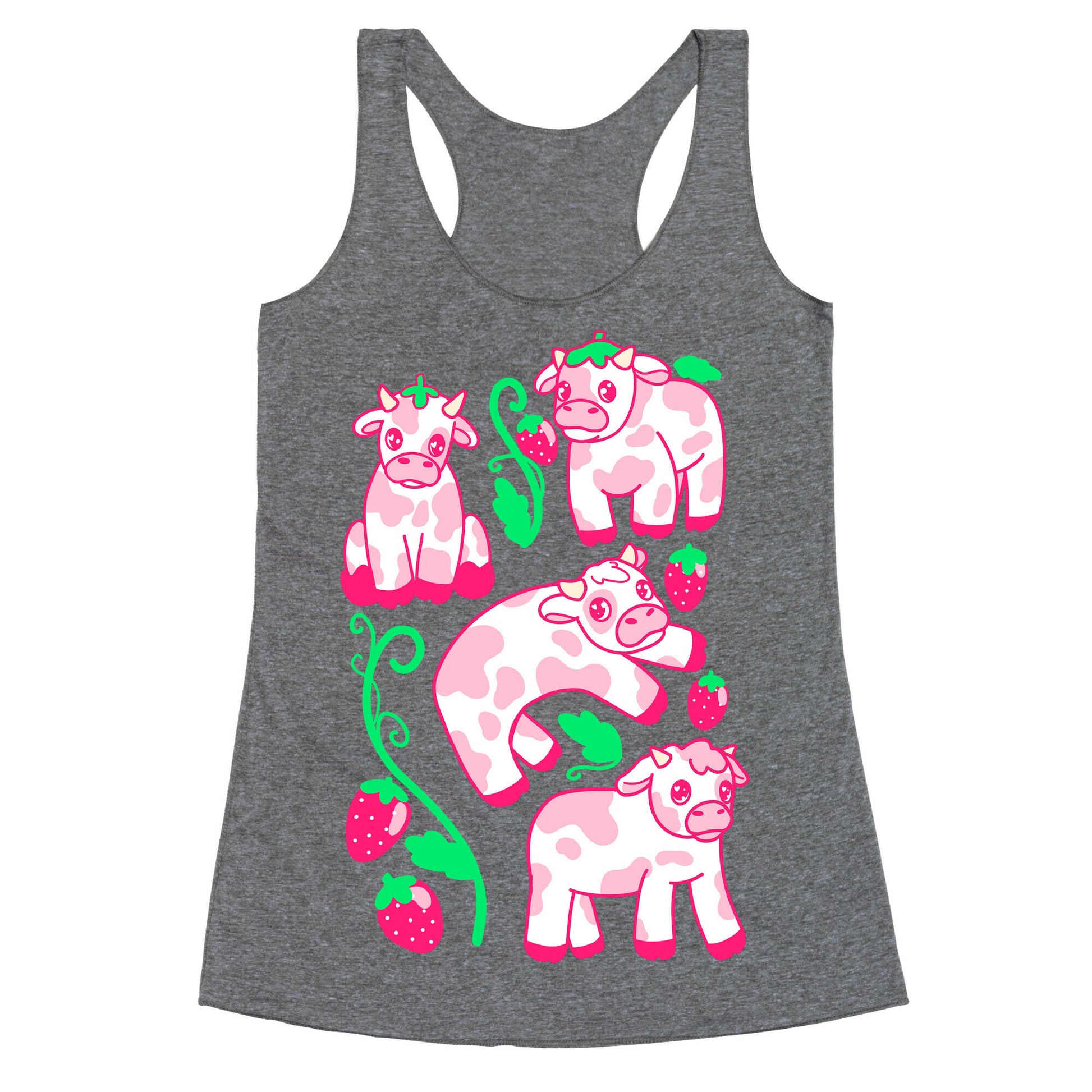 Strawberry Cows Racerback Tank