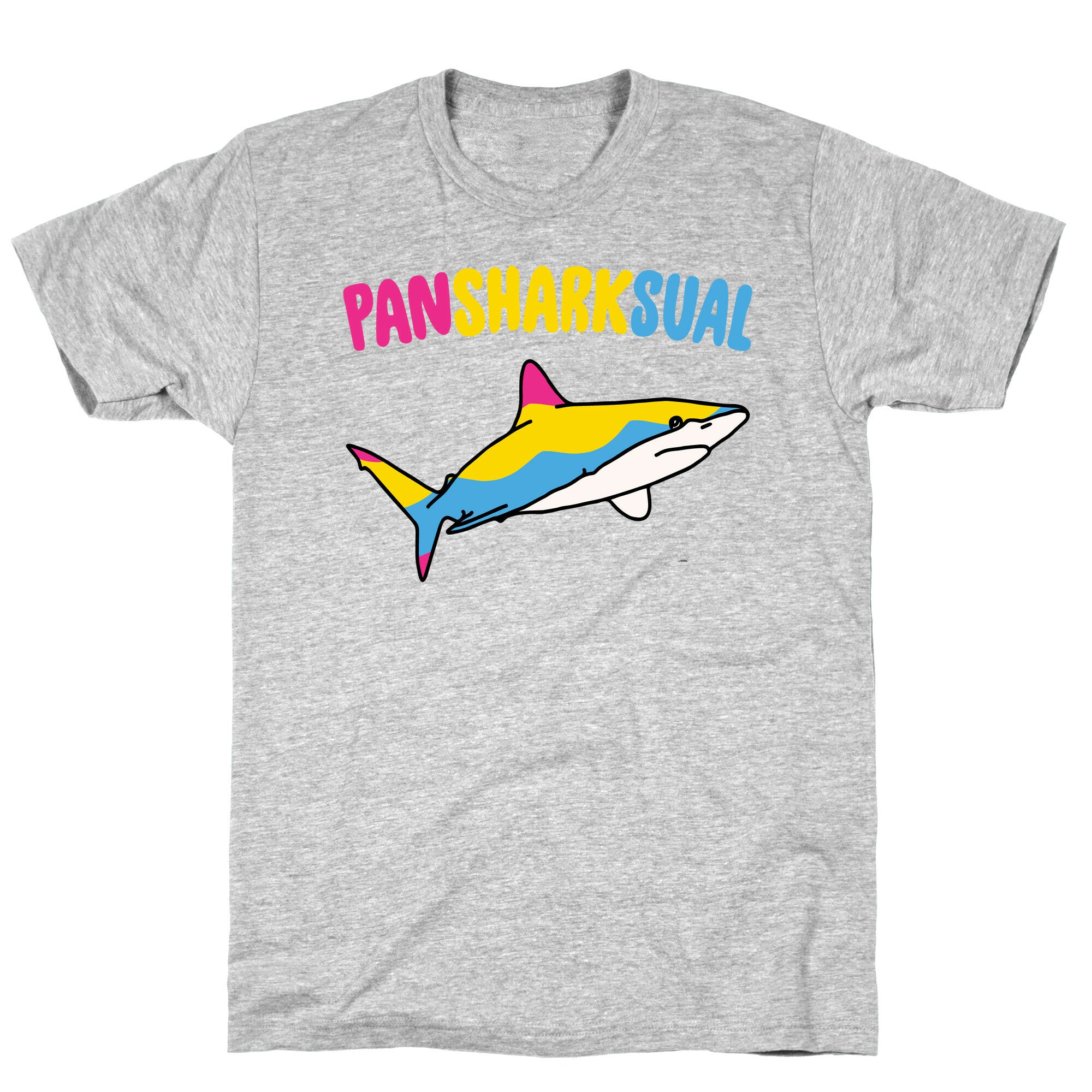 Pansharksual Pansexual Shark Parody T-Shirt