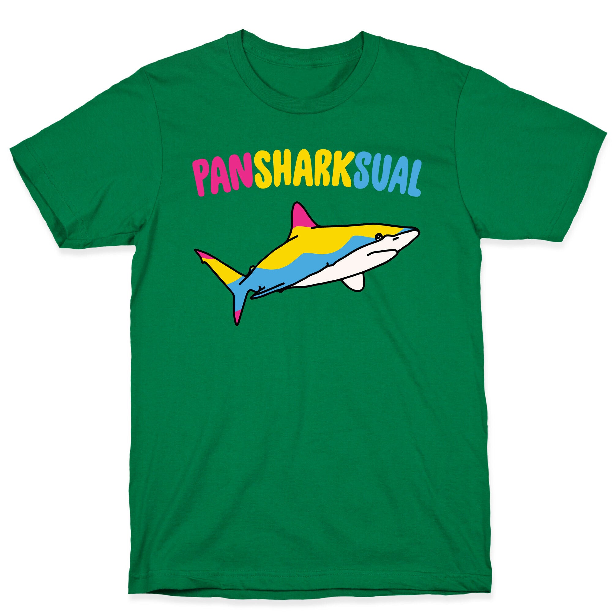 Pansharksual Pansexual Shark Parody T-Shirt