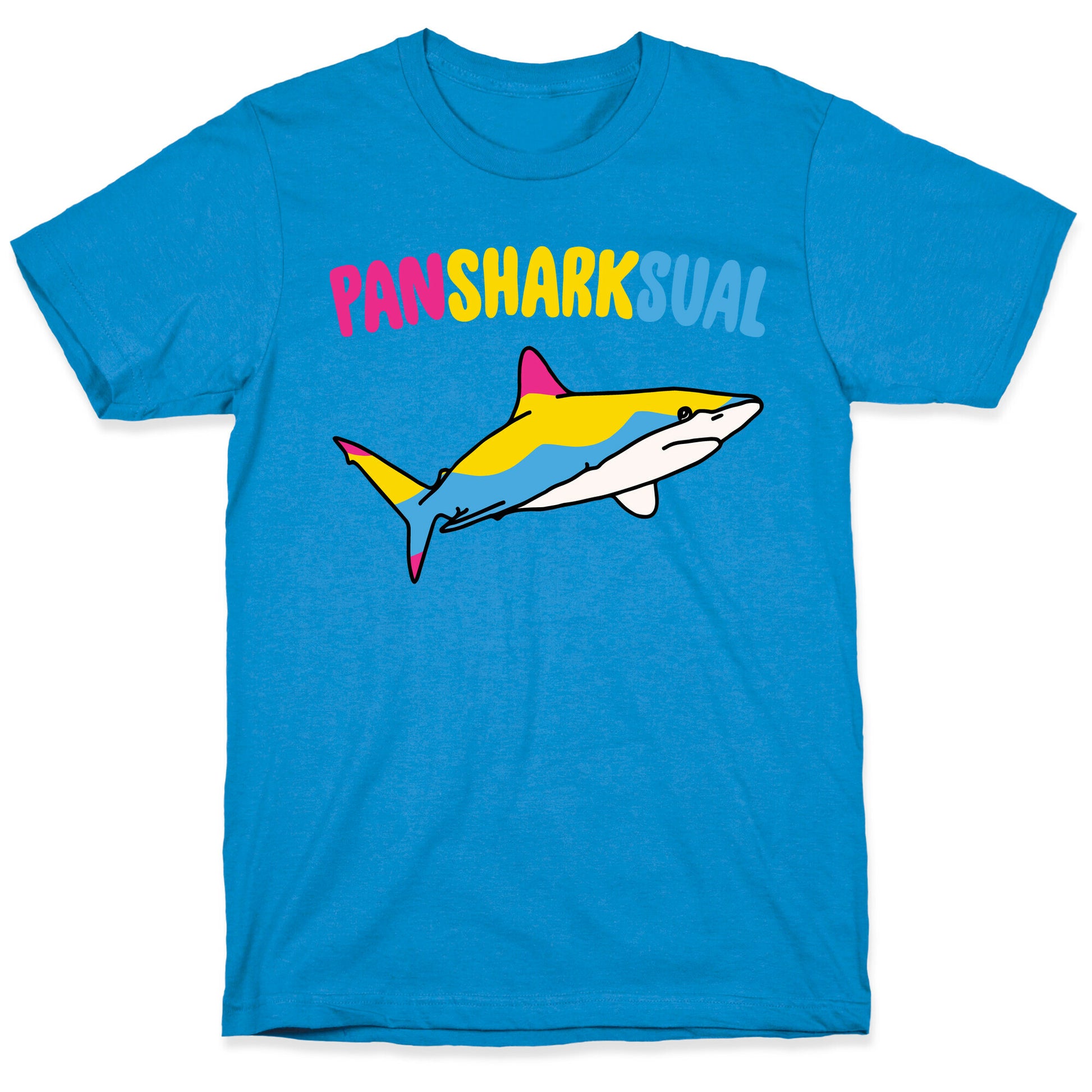Pansharksual Pansexual Shark Parody T-Shirt