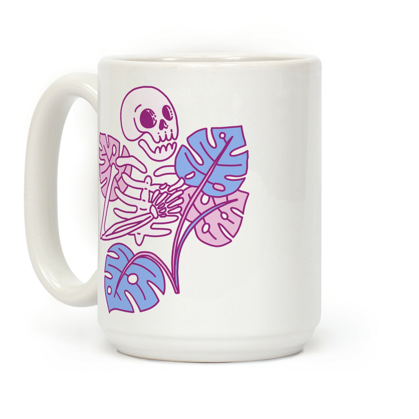 Monstera Skeleton Coffee Mug