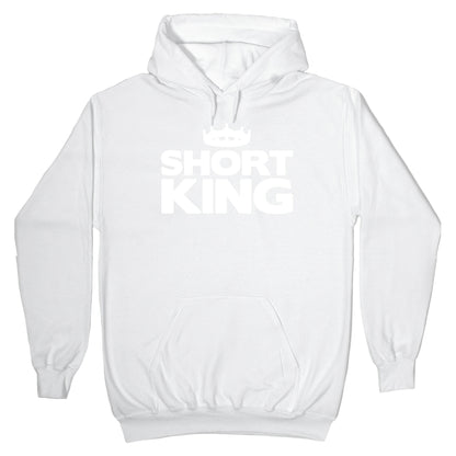 Short King White Print Hoodie