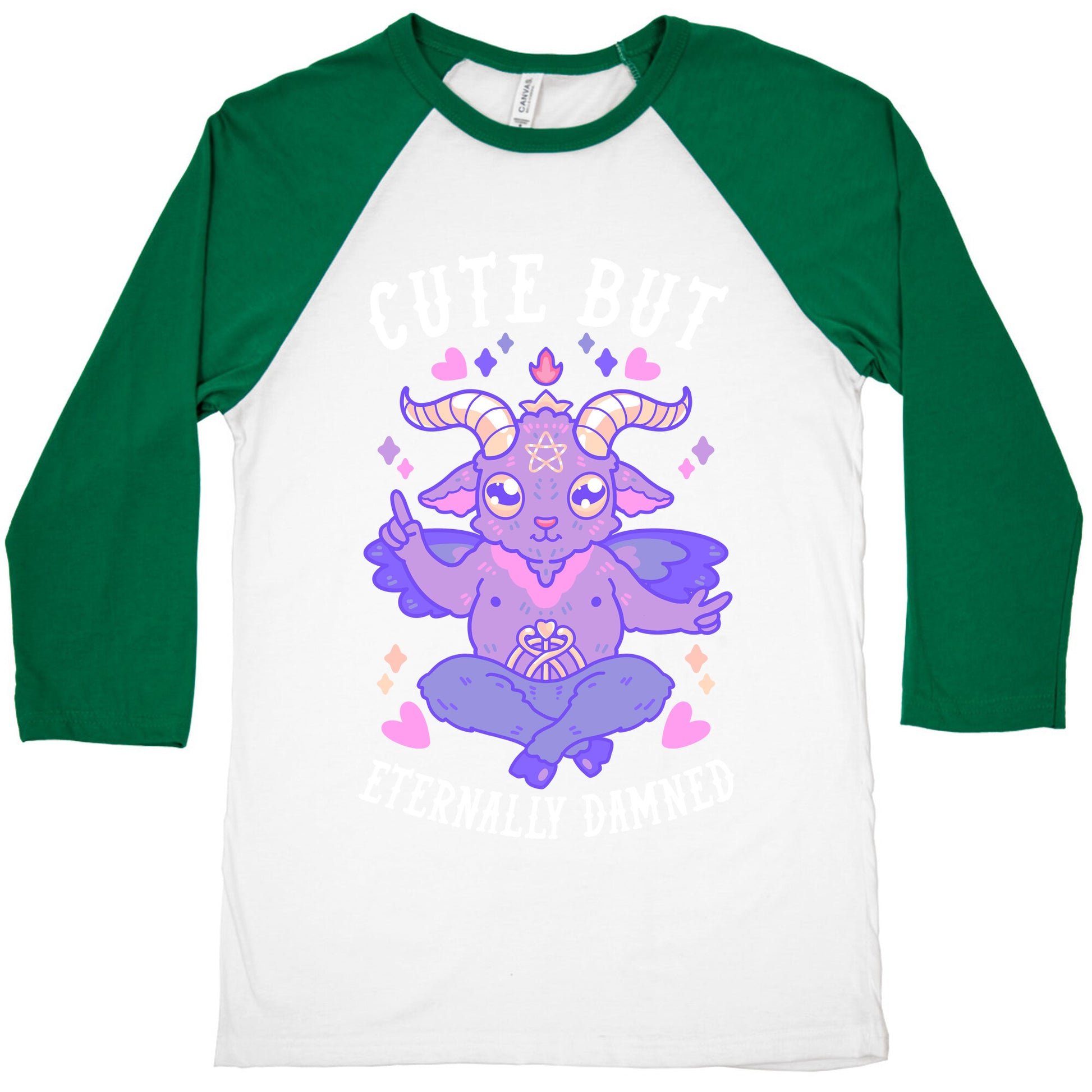Cute But Eternally Damned Baseball Tee