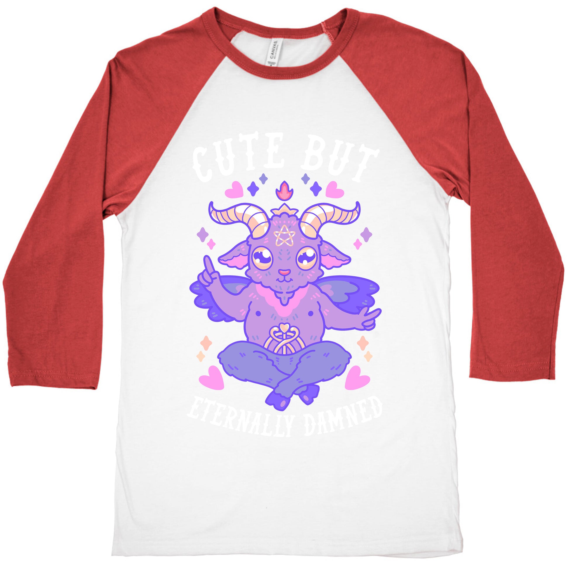 Cute But Eternally Damned Baseball Tee