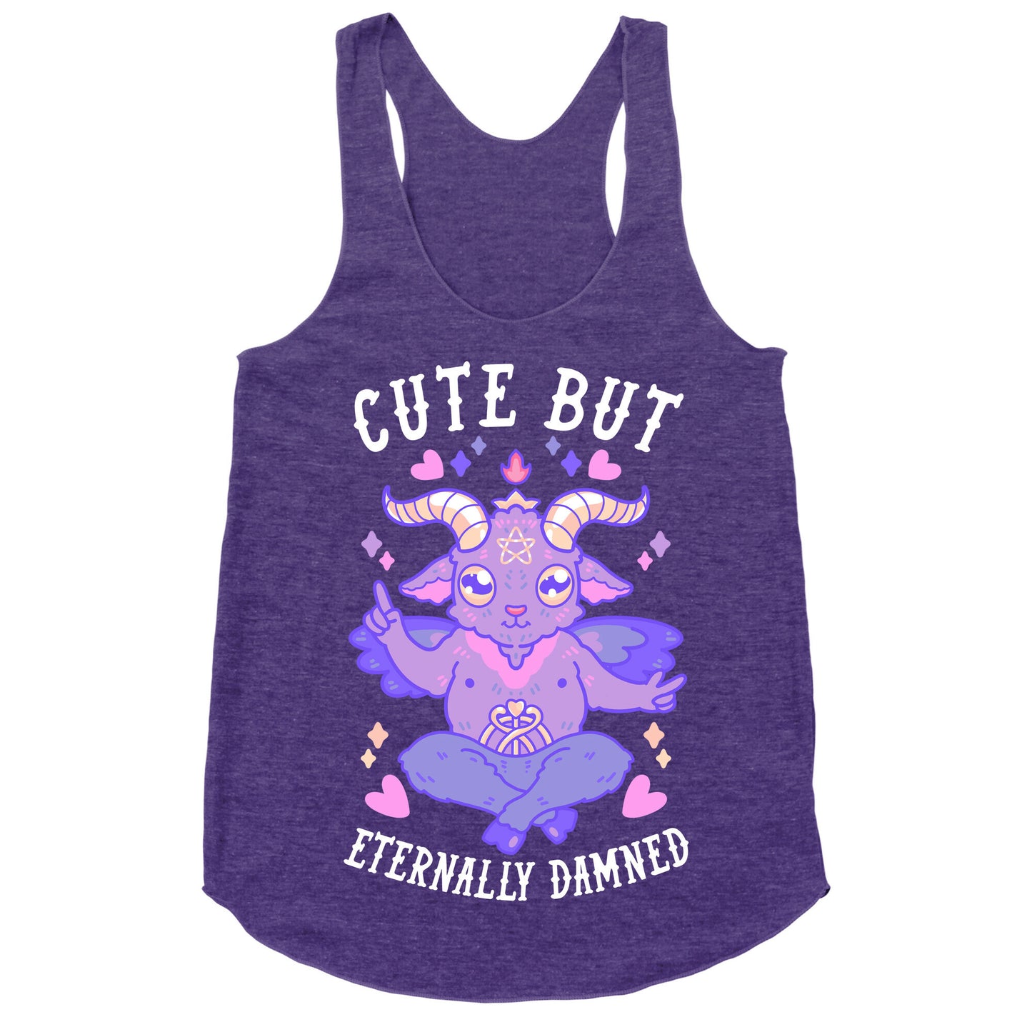 Cute But Eternally Damned Racerback Tank