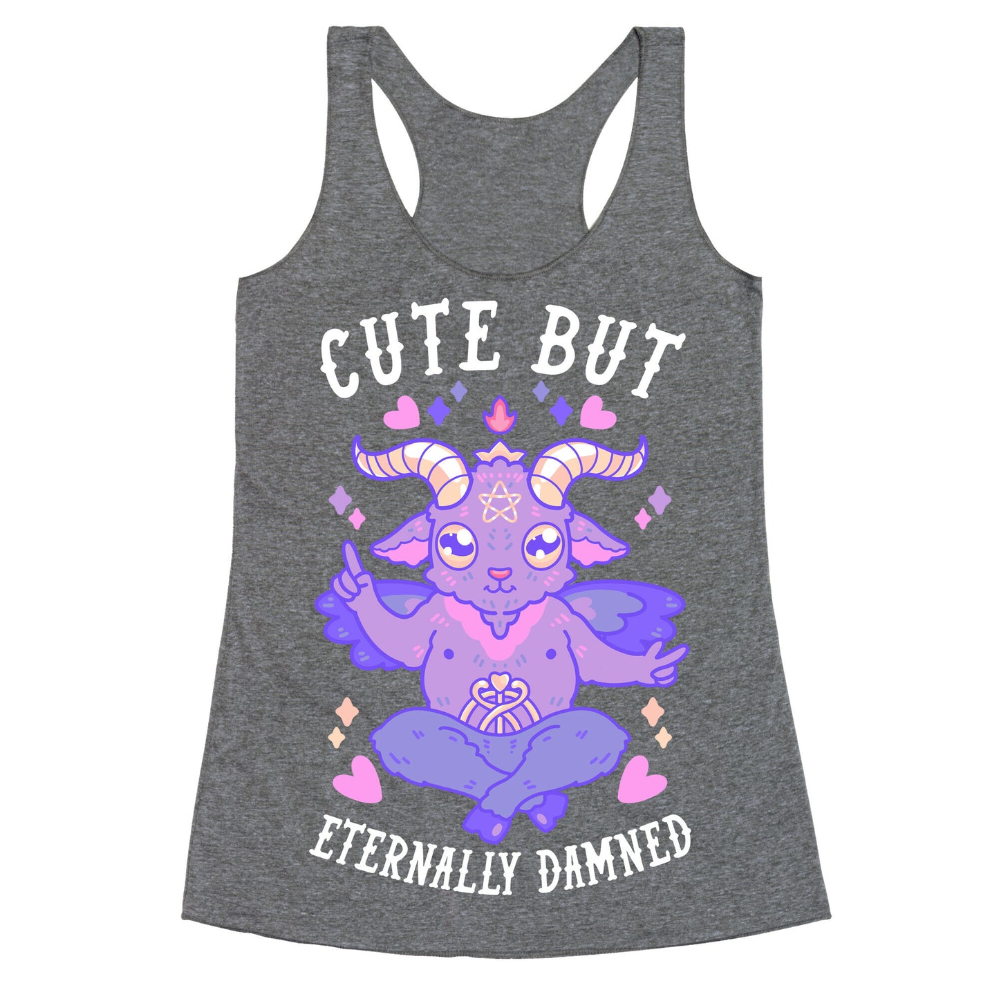 Cute But Eternally Damned Racerback Tank