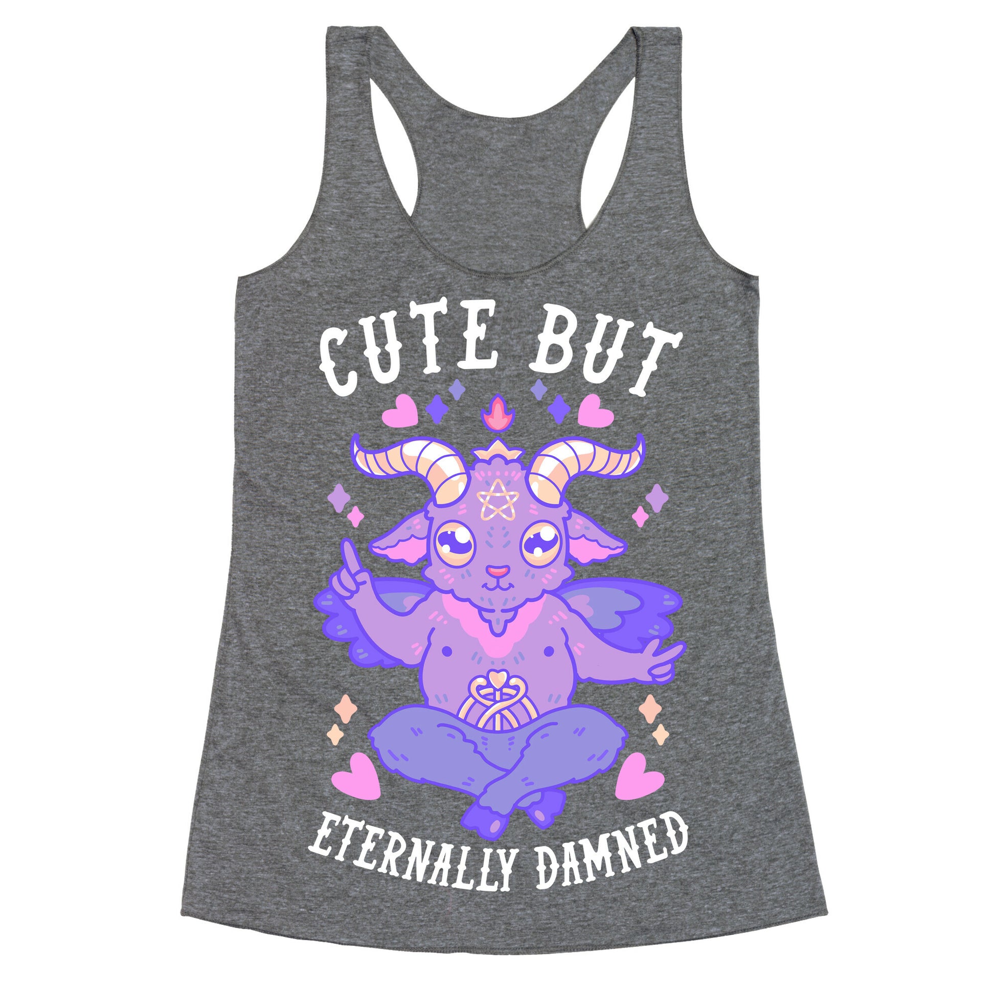 Cute But Eternally Damned Racerback Tank