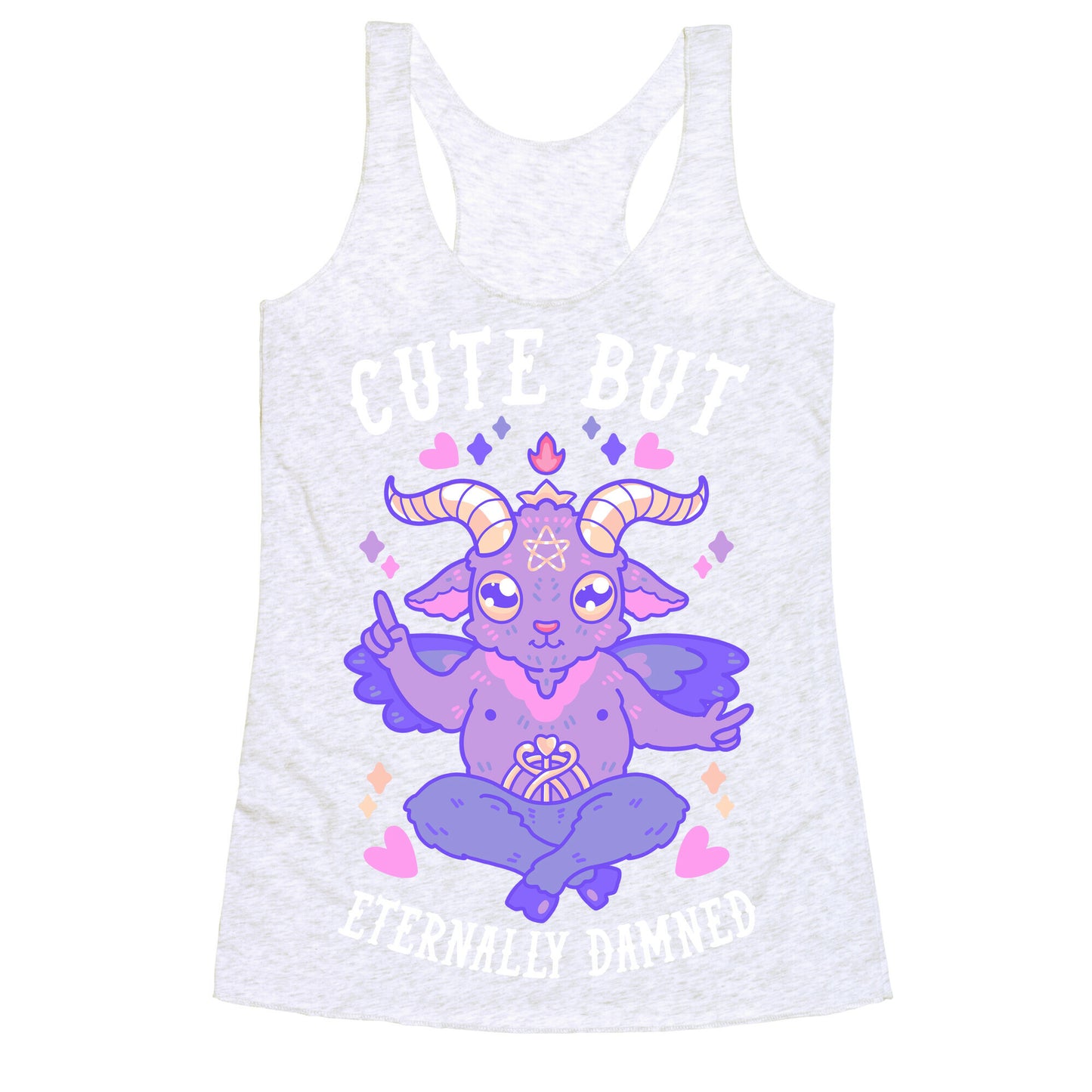 Cute But Eternally Damned Racerback Tank