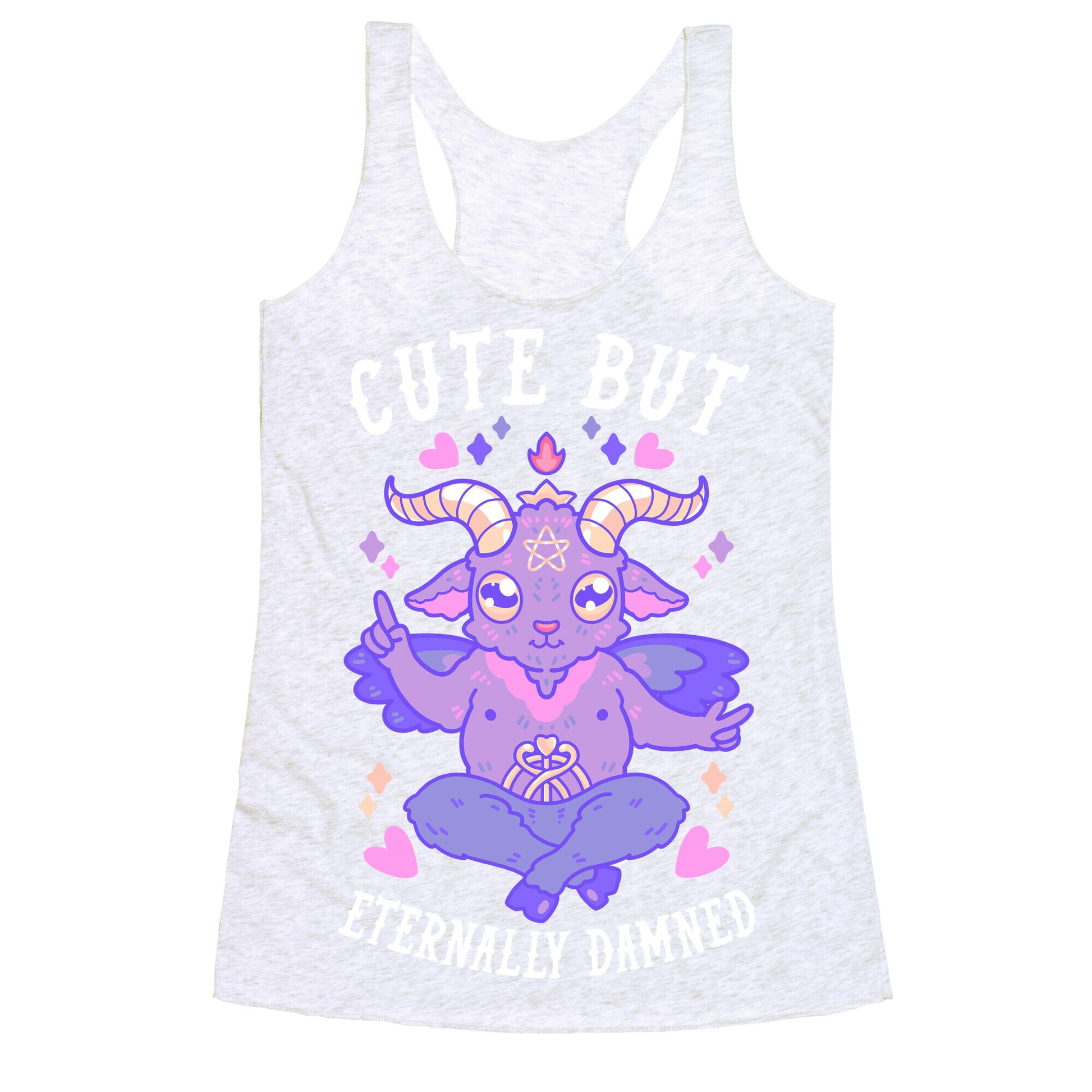 Cute But Eternally Damned Racerback Tank