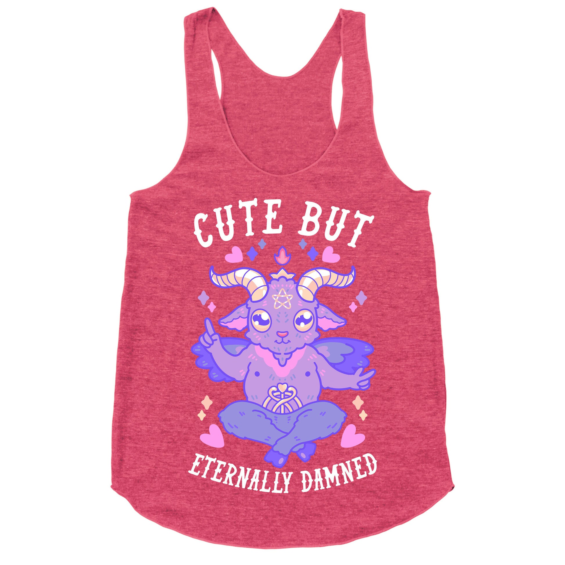 Cute But Eternally Damned Racerback Tank