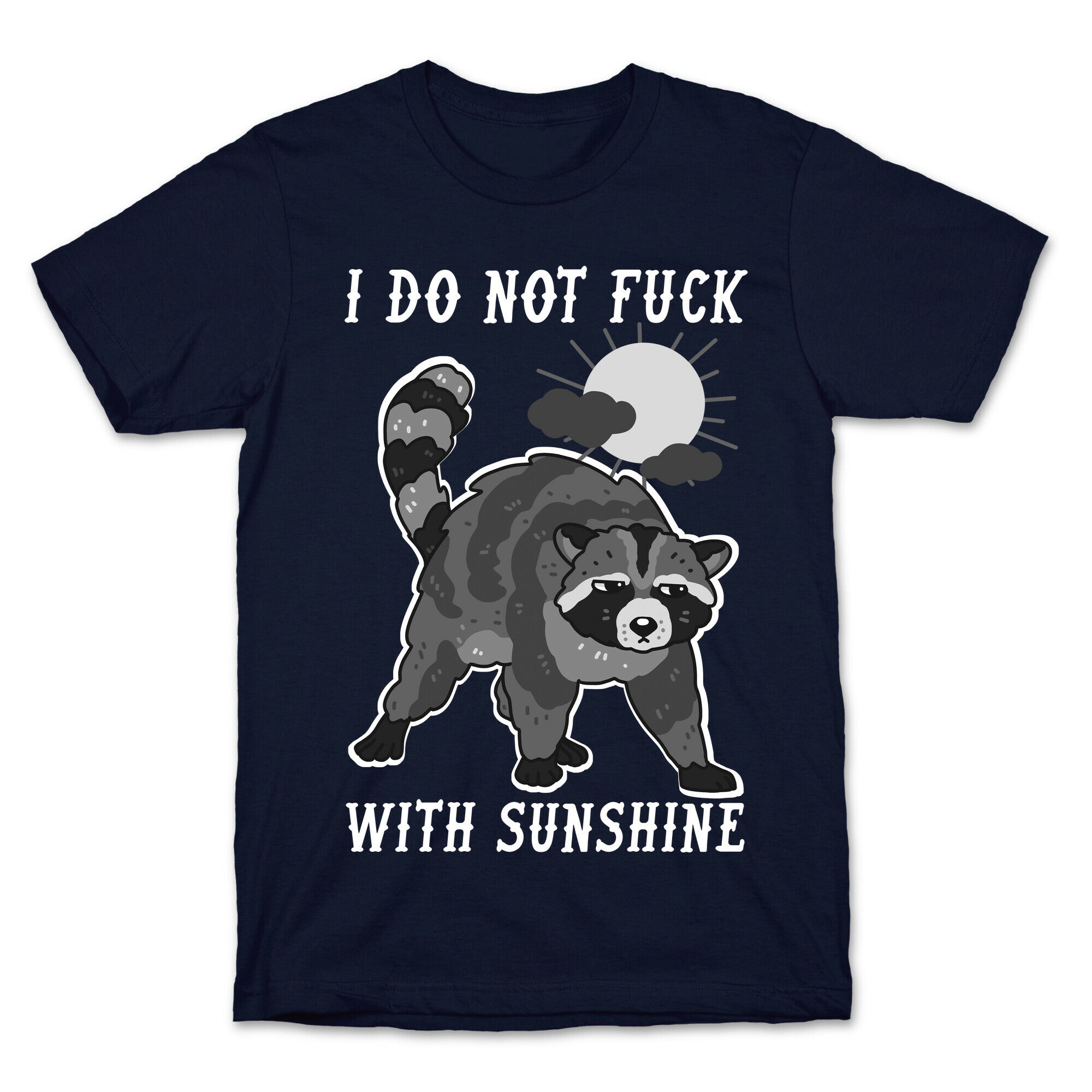 I Do Not Fuck With Sunshine Raccoon T-Shirt