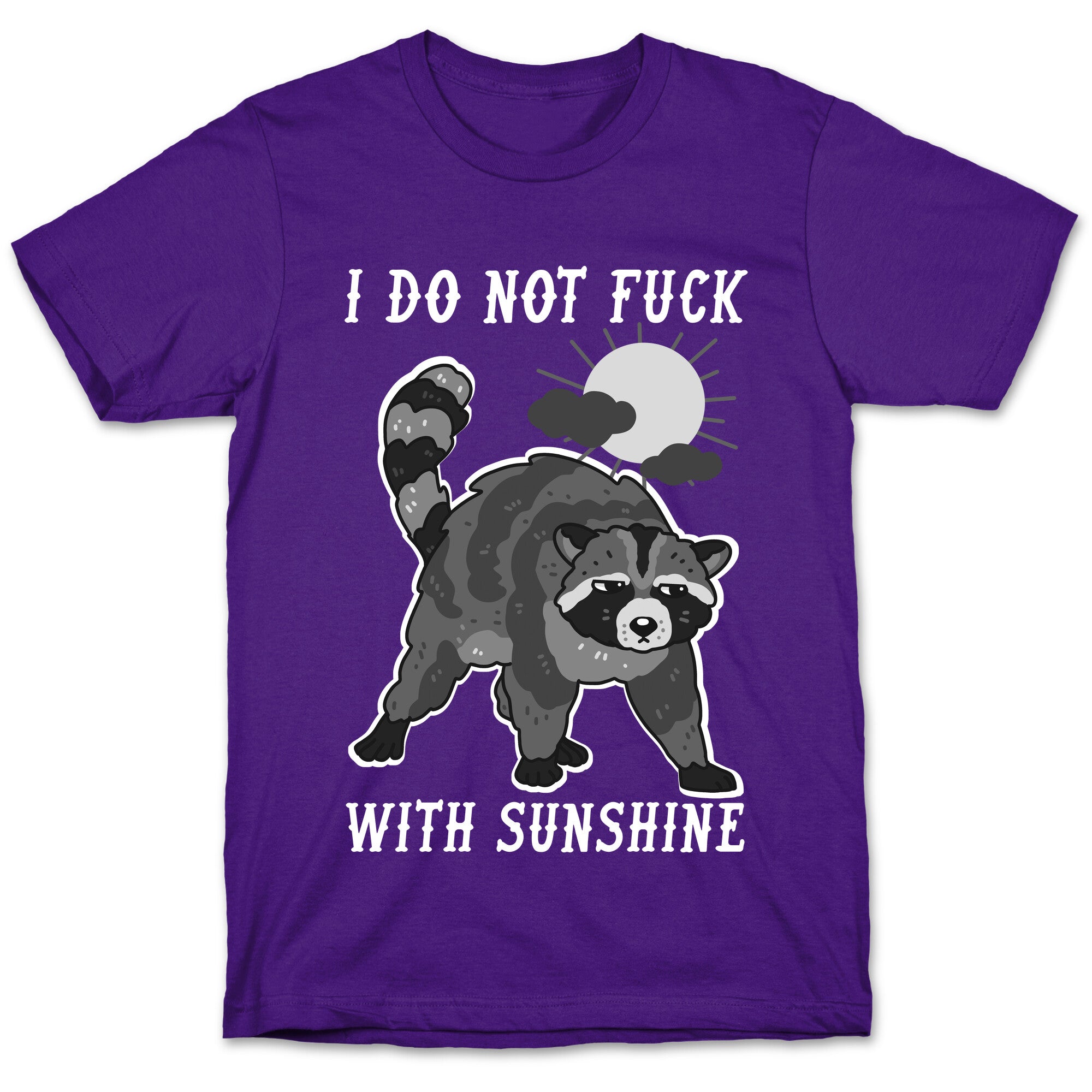 I Do Not Fuck With Sunshine Raccoon T-Shirt