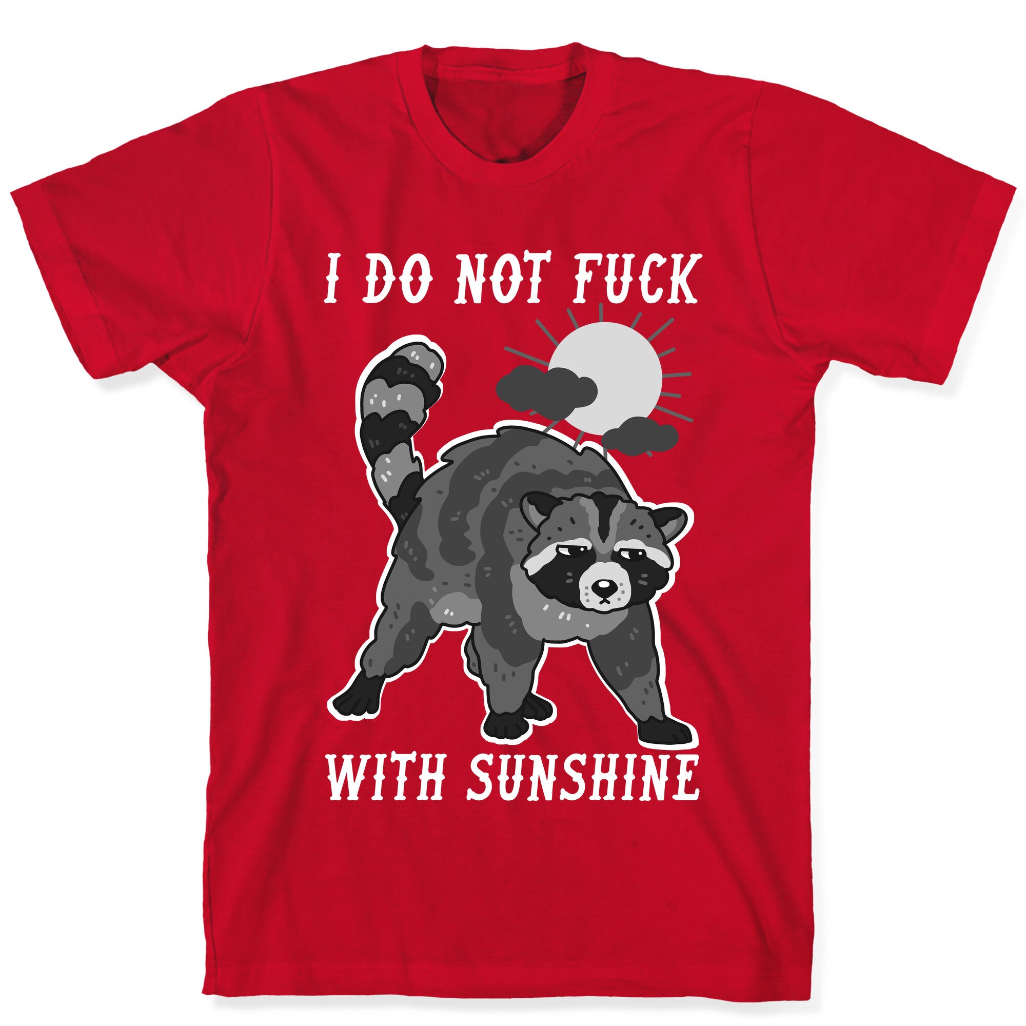 I Do Not Fuck With Sunshine Raccoon T-Shirt